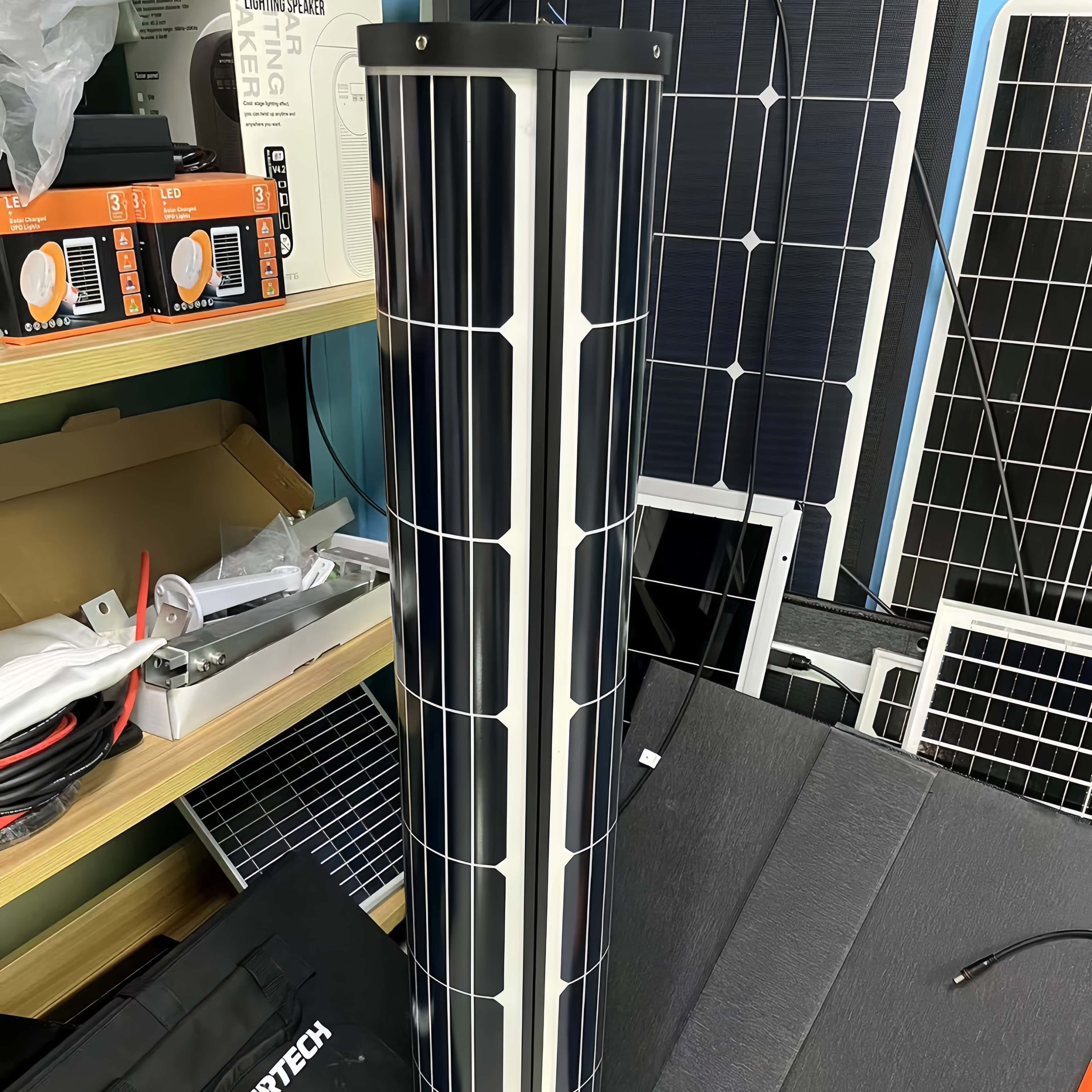 HELIOWRAP CYLINDRICAL CURVED SOLAR PANEL