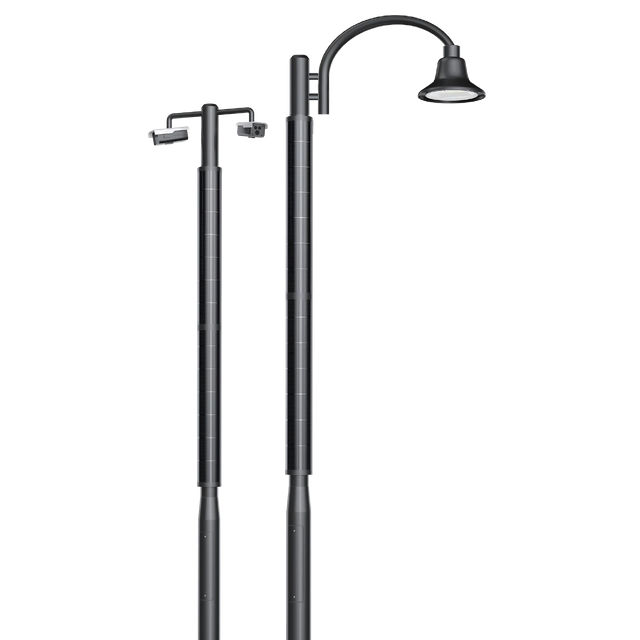 HELIOCOLUMN SOLARWRAP VERTICAL SMART POLE