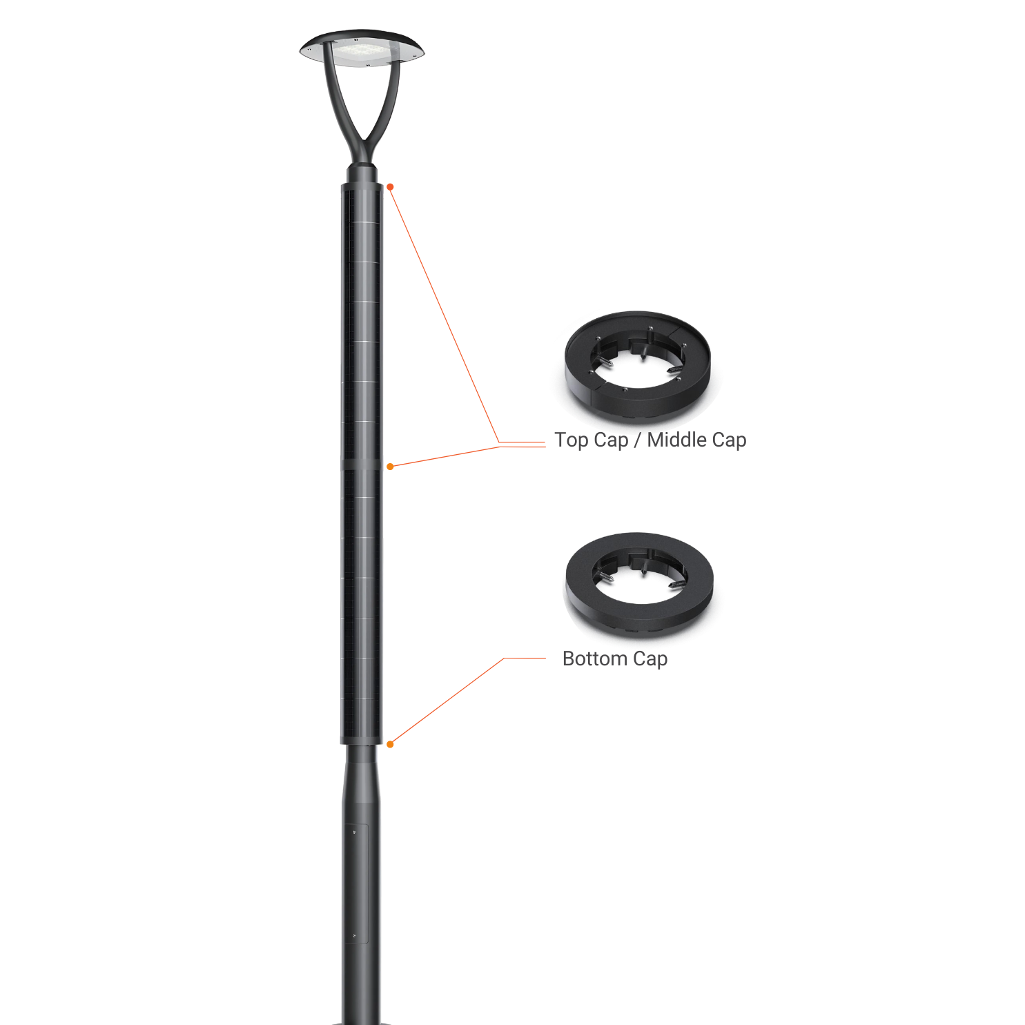 HELIOCOLUMN SOLARWRAP VERTICAL SMART POLE